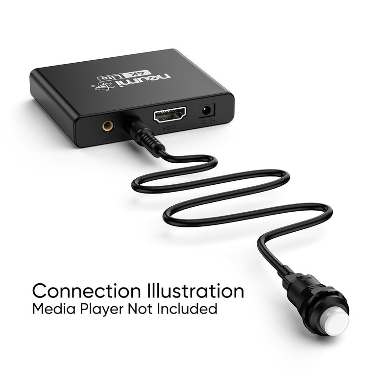 NEUMITECH Push Button Trigger for Neumi Atom 4K Lite Digital Media Players, 9/16-Inch (14.5mm) Diameter, 5ft (1.5m) Cable Length - Image 3